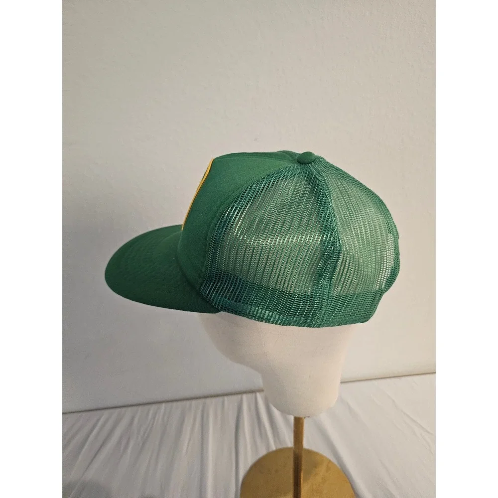 Cardinal Cap Organized Fishermen of Florida Green Mesh Snapback Trucker Hat Vtg